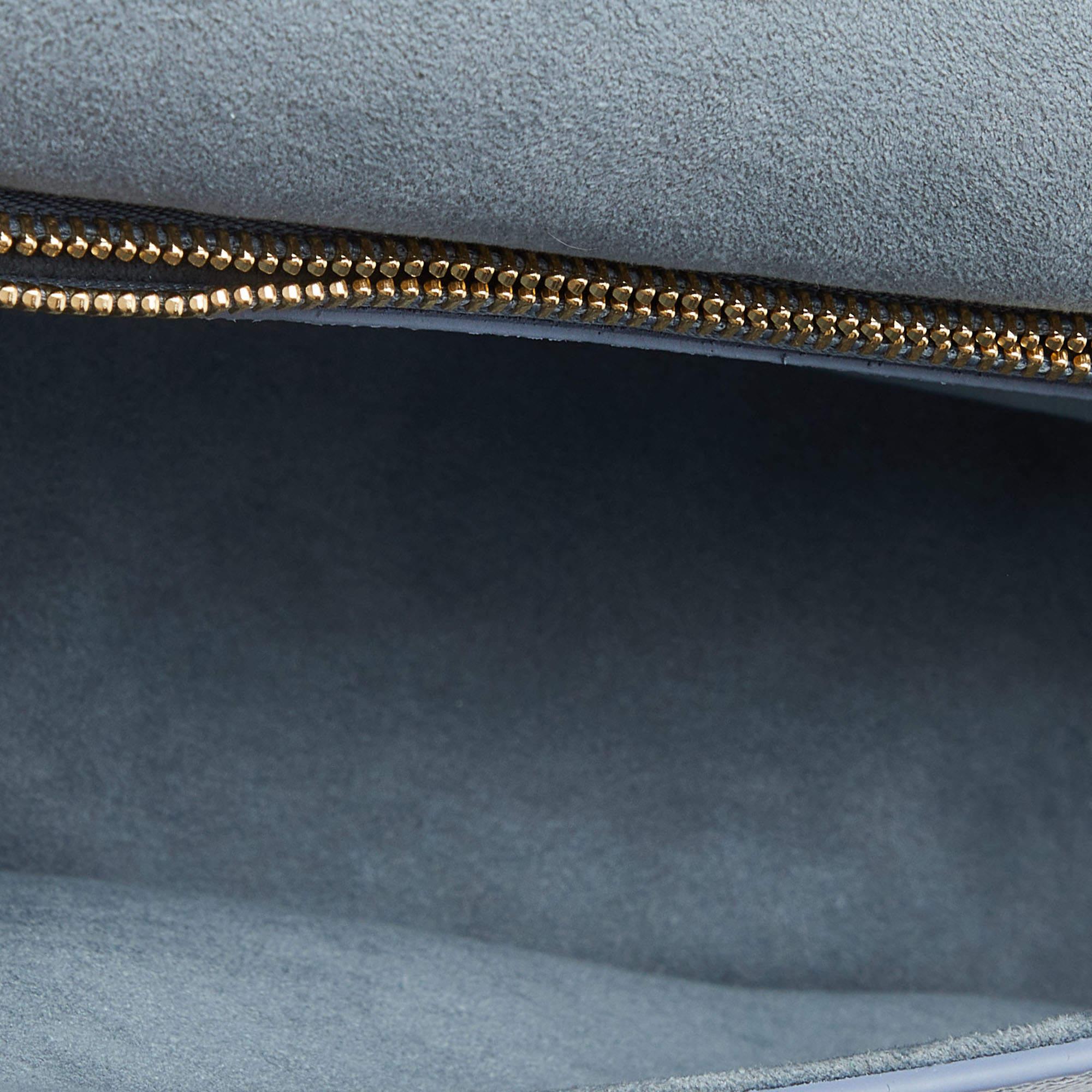 Louis Vuitton Blue Hour Monogram Giant Empreinte Leather Diane NM Bag 6
