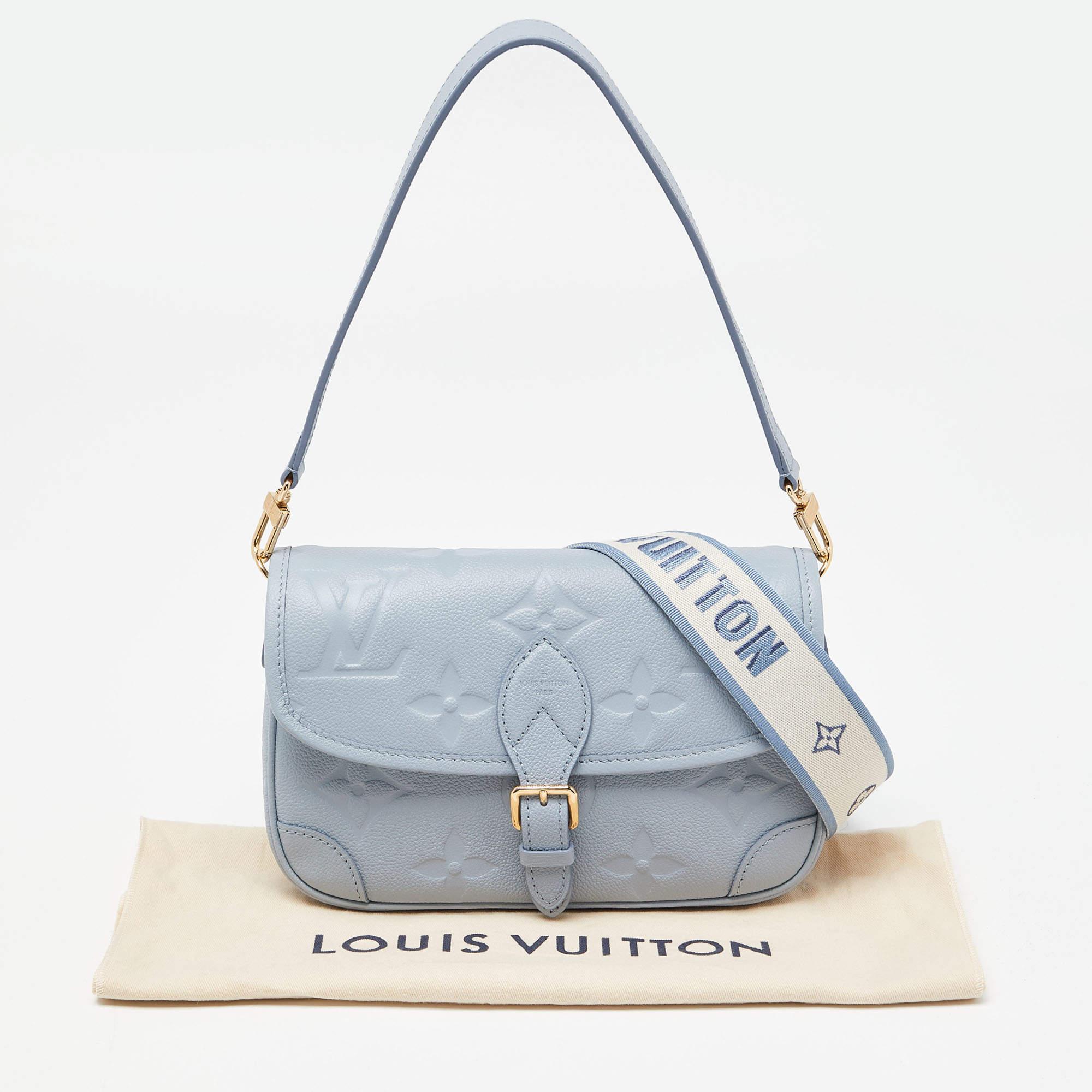 Louis Vuitton Blue Hour Monogram Giant Empreinte Leather Diane NM Bag 7