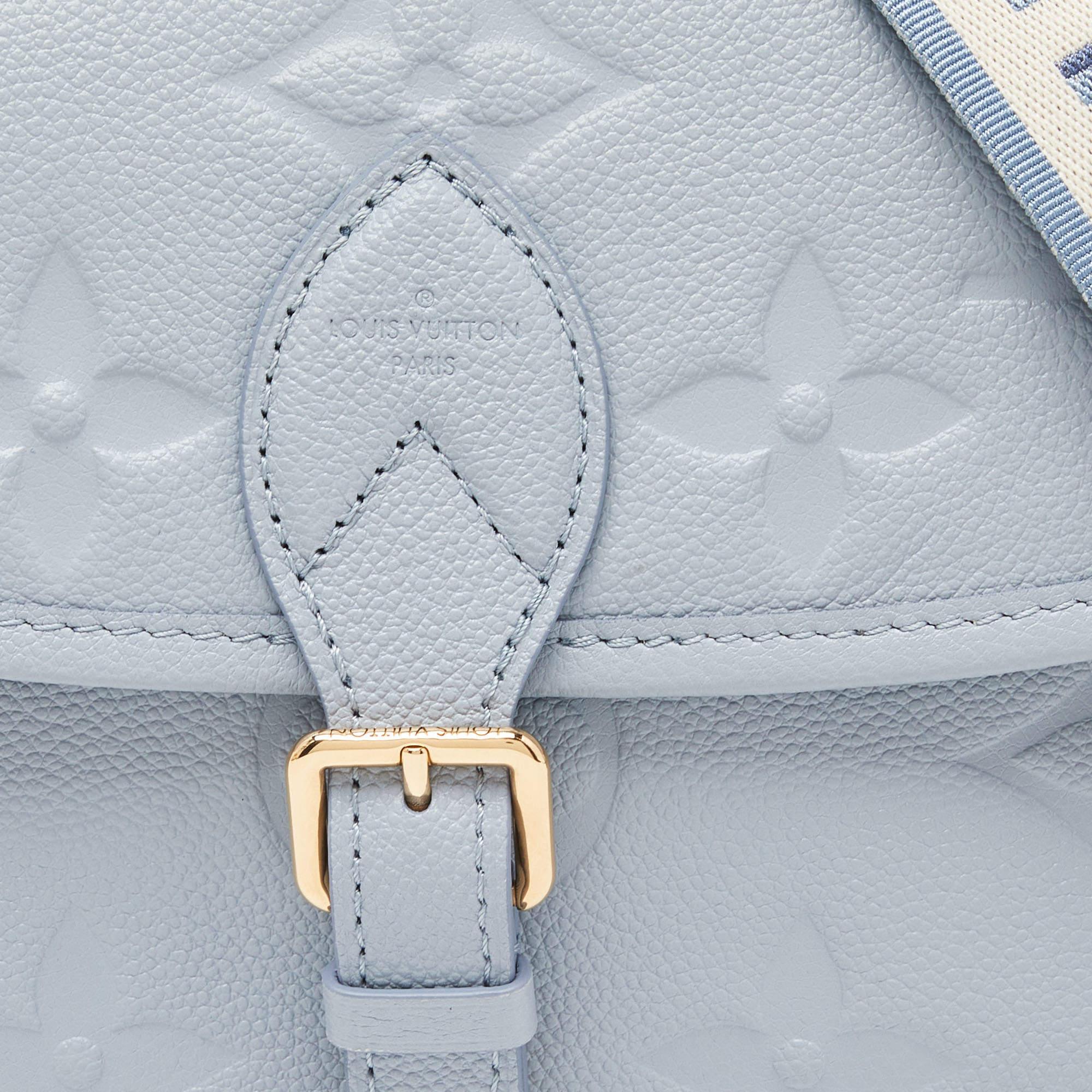Louis Vuitton Blue Hour Monogram Giant Empreinte Leather Diane NM Bag 4