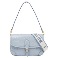 Louis Vuitton Blue Hour Monogram Giant Empreinte Leather Diane NM Bag