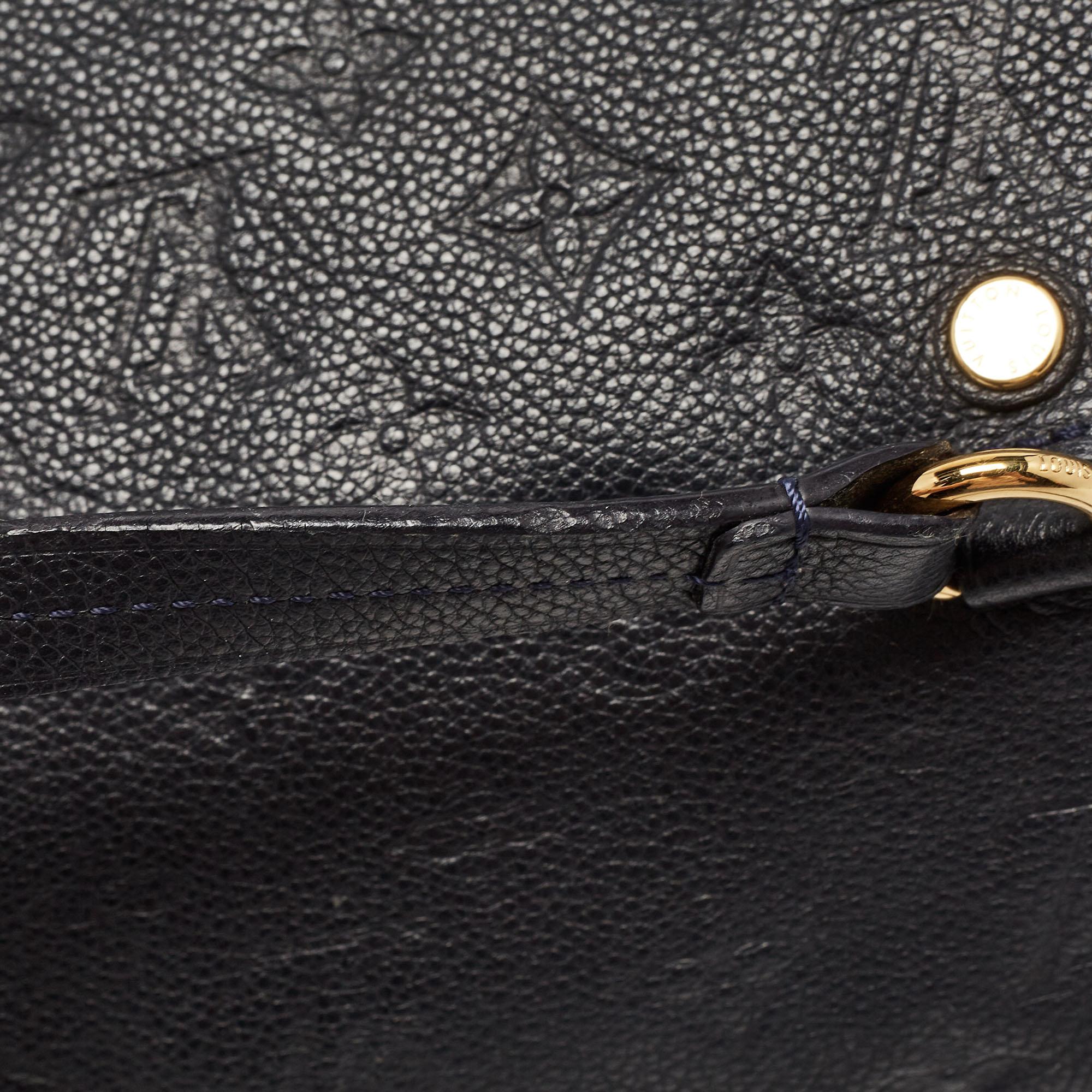 Louis Vuitton Blue Infini Monogram Empreinte Leather Lumineuse GM Bag For Sale 13