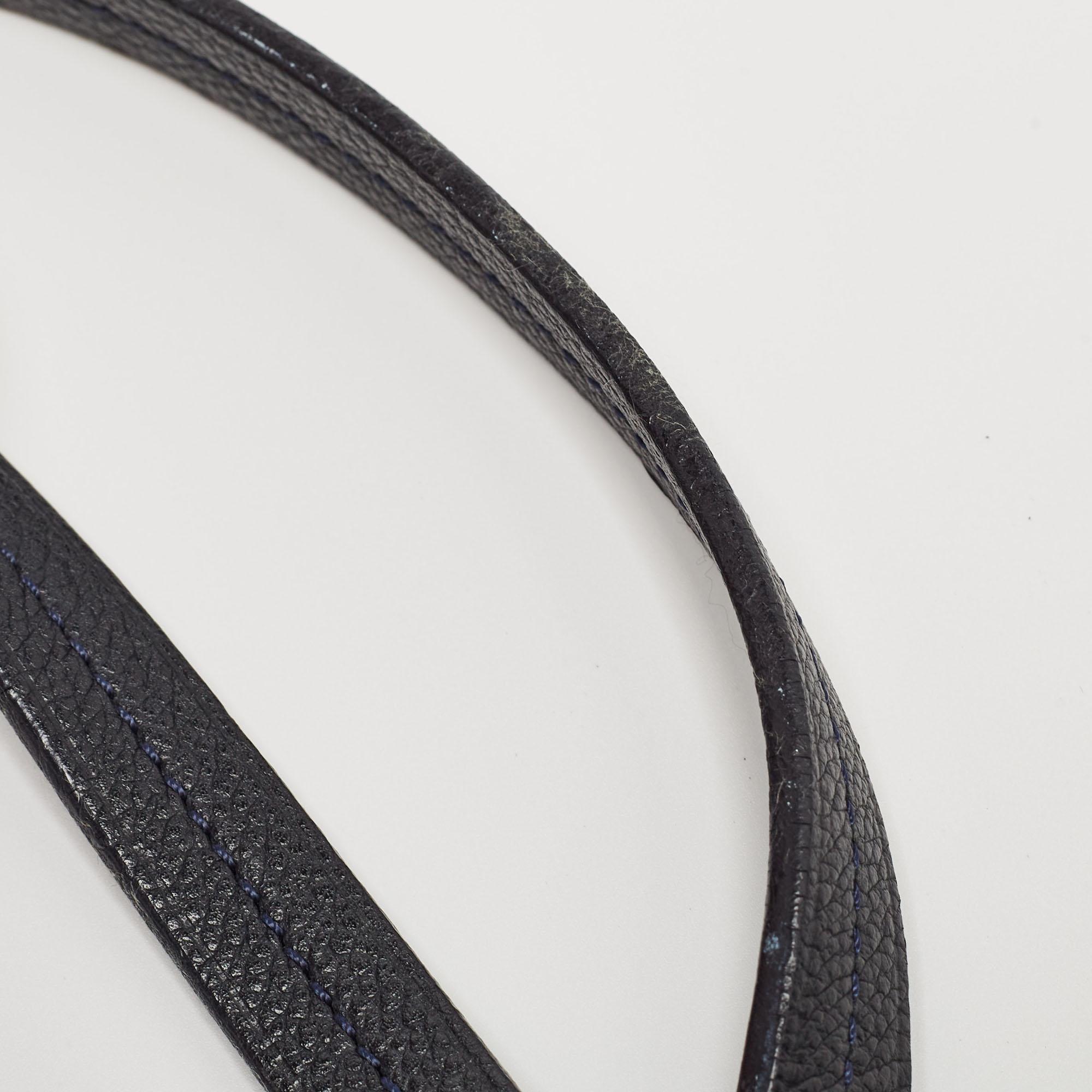 Louis Vuitton Blue Infini Monogram Empreinte Leather Lumineuse GM Bag For Sale 16
