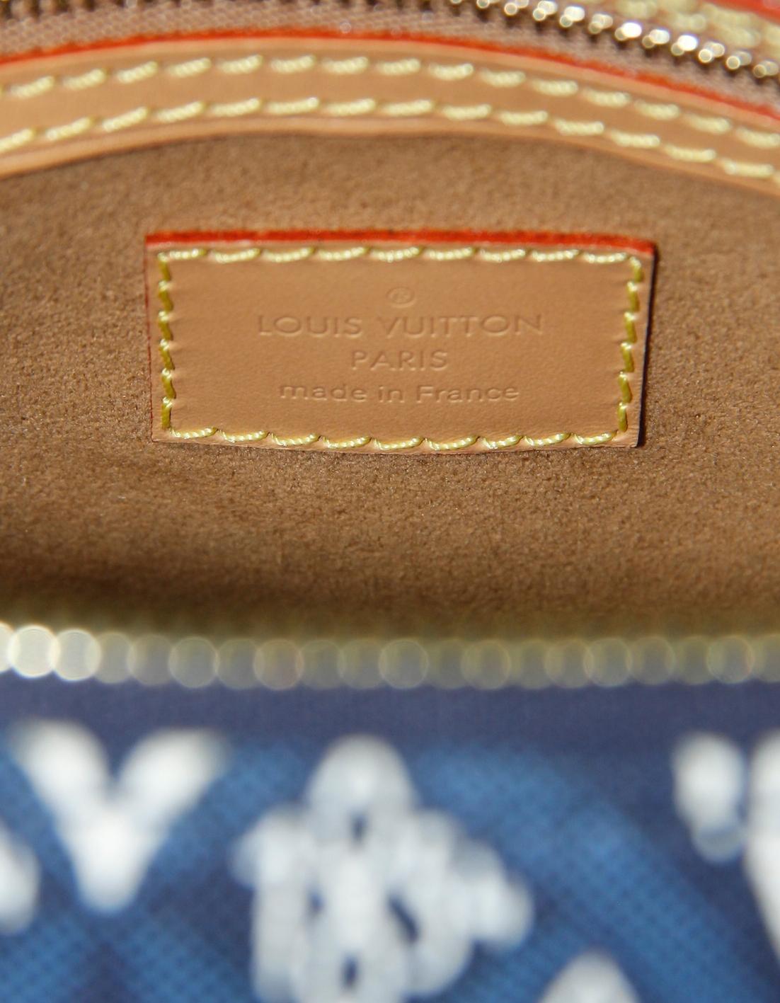 Louis Vuitton, sac Speedy Bandouliere 25 bleu jacquard depuis 1854 3