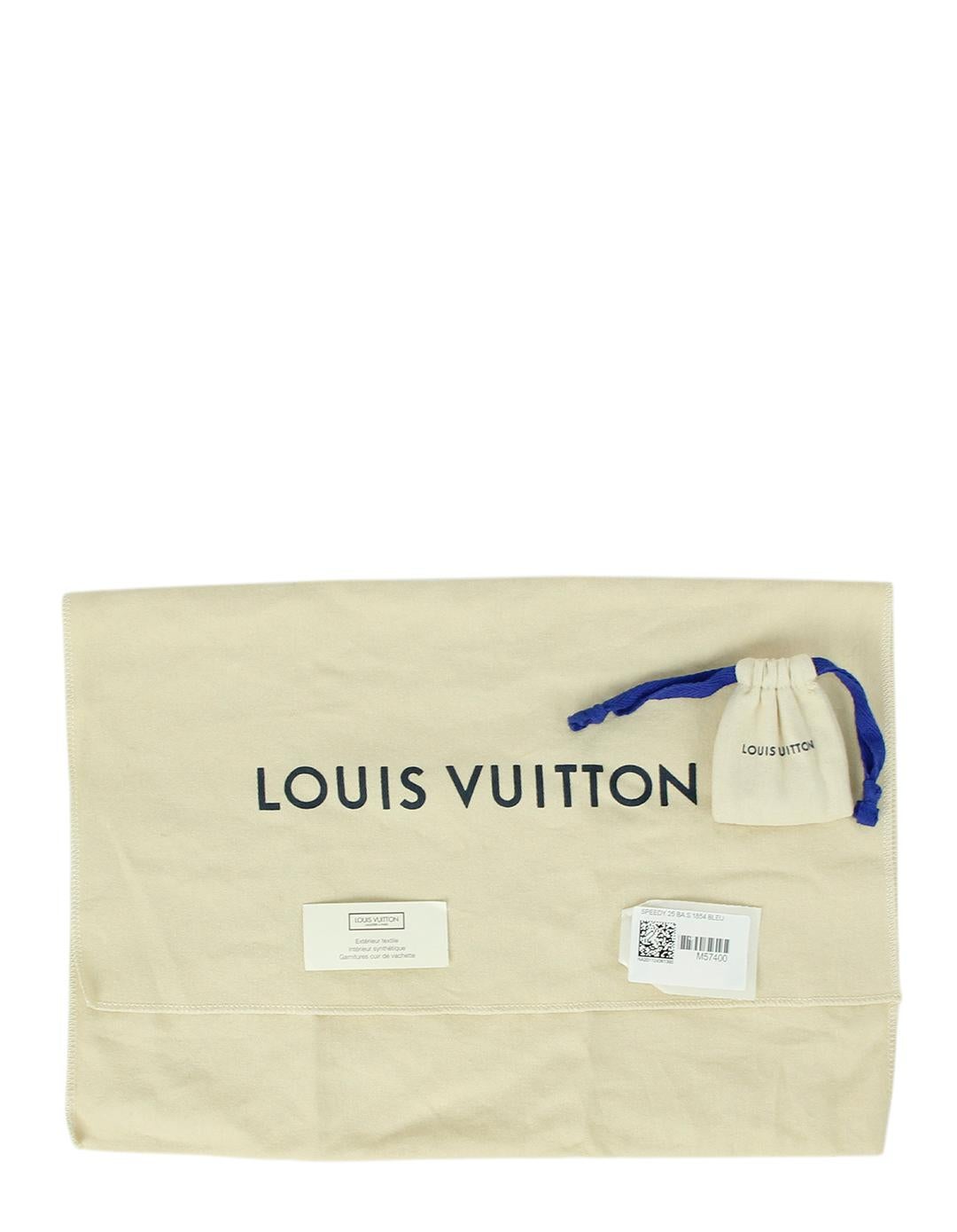 Louis Vuitton, sac Speedy Bandouliere 25 bleu jacquard depuis 1854 4