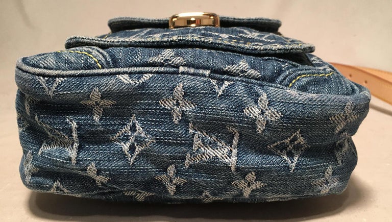Crossbody bag Louis Vuitton Blue in Denim - Jeans - 28546586