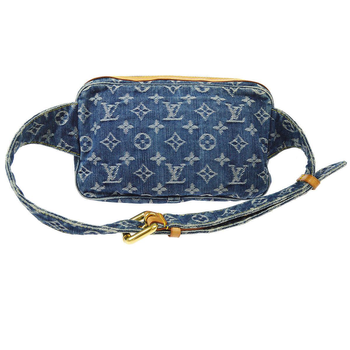 Black Louis Vuitton Blue Jean Monogram Bum Fanny Pack Waist Belt Bag