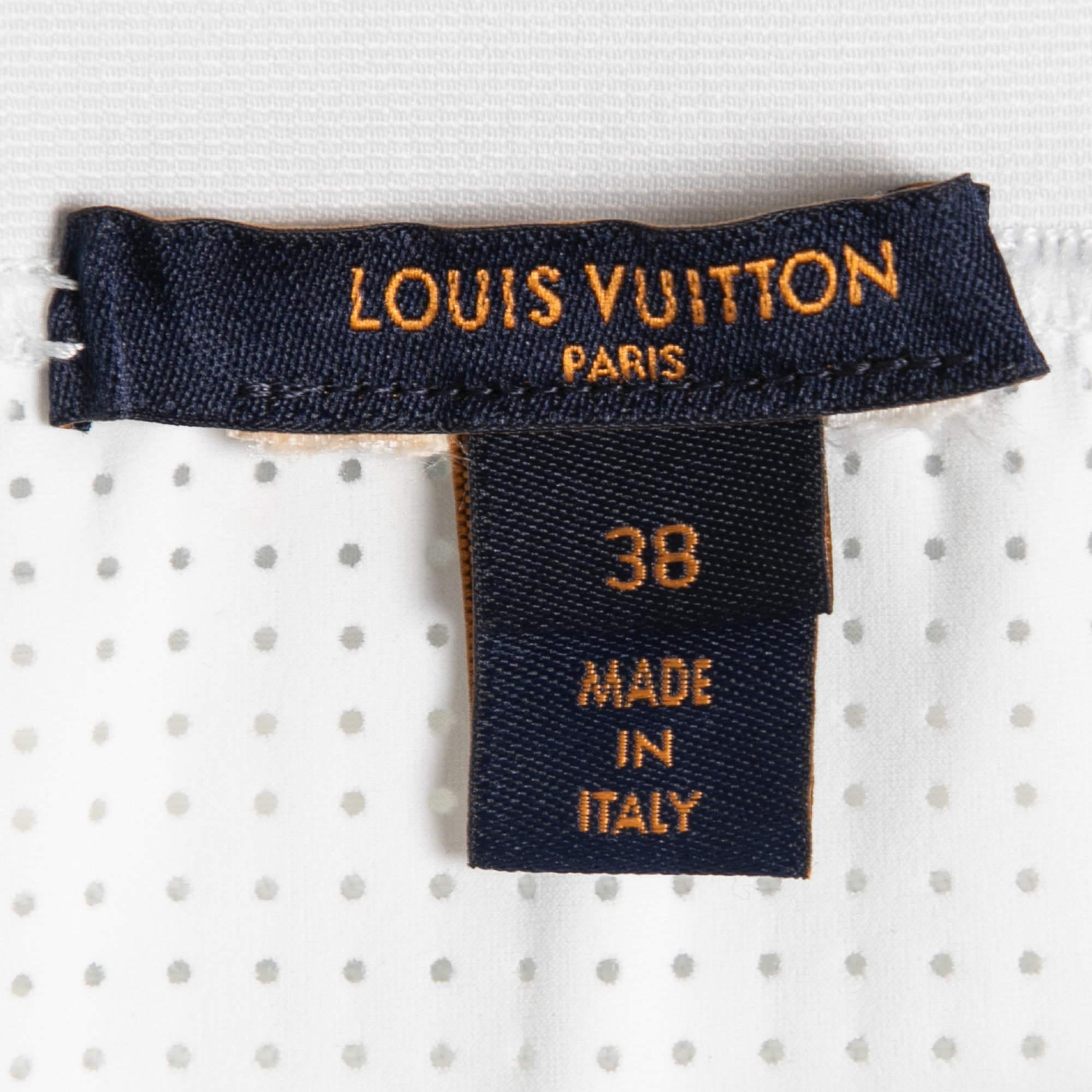 Women's Louis Vuitton Blue Lagoon Monogram Knit Leggings M
