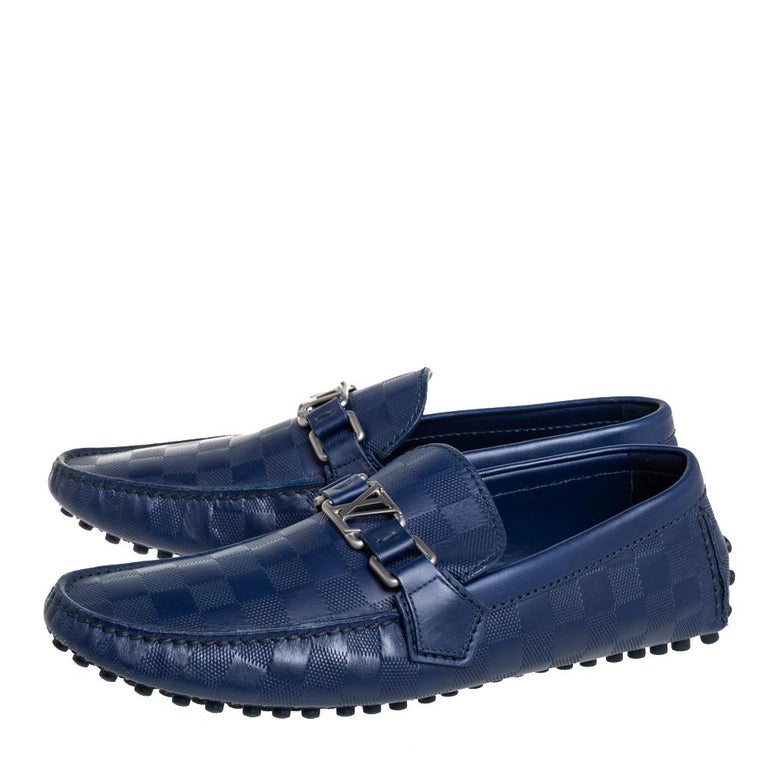 Louis vuitton Men Loafers in blue crocodile stylished leather// New! at  1stDibs