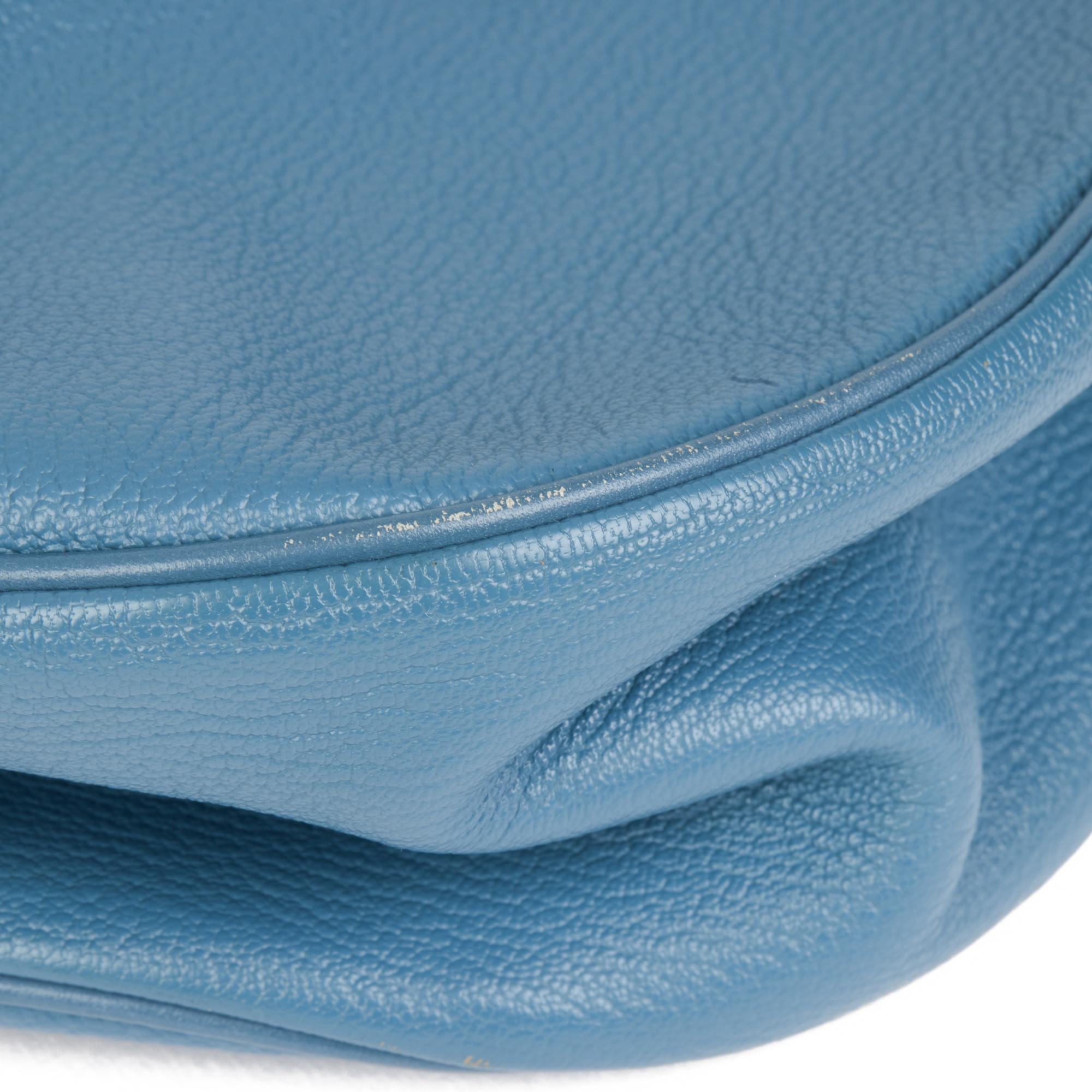 LOUIS VUITTON Blue Leather L'Affriolant with Port Tresor International Wallet 10