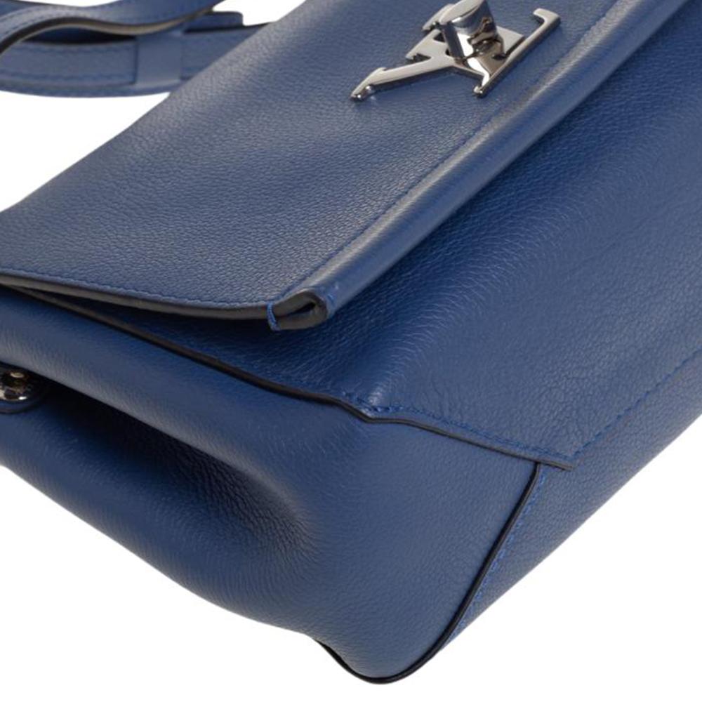 Louis Vuitton Blue Leather Lockme II BB Bag 1