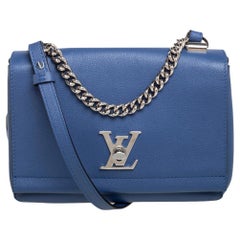 Louis Vuitton - Sac Lockme II BB en cuir bleu