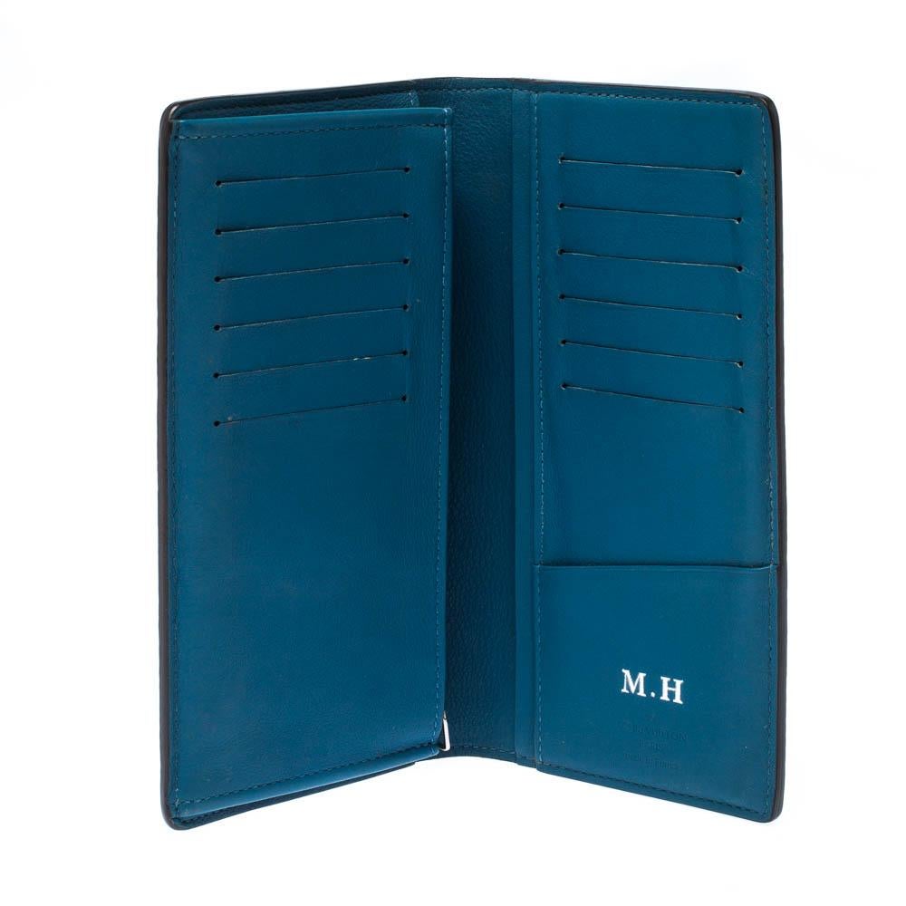 Louis Vuitton Blue Leather Long Wallet 1
