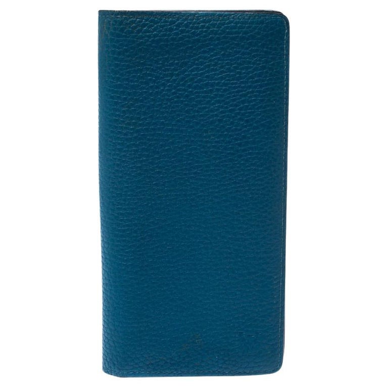Louis Vuitton Blue EPI Leather Porte Tresor Sarah Wallet 2lv1029
