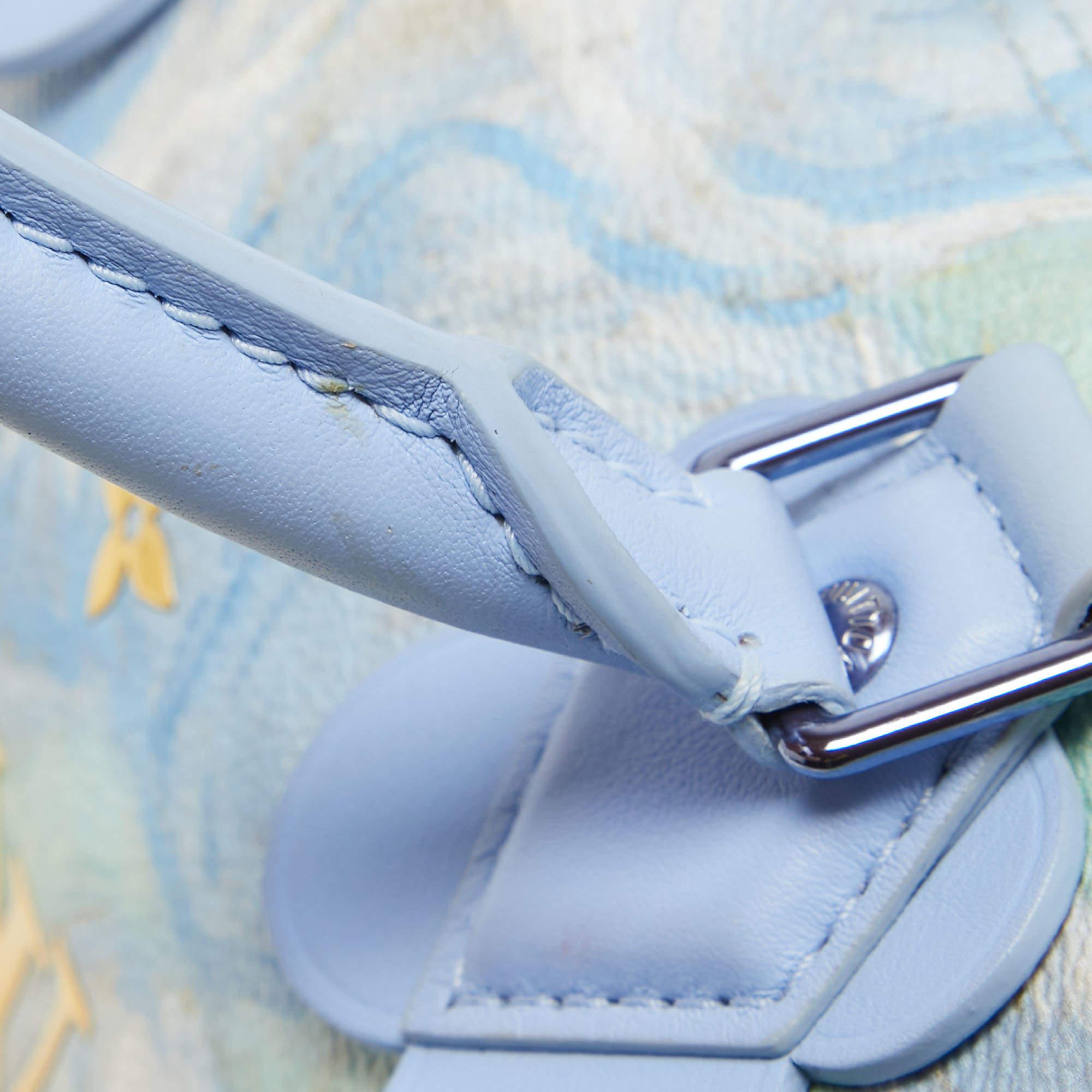 Louis Vuitton Blue Leather Masters Van Gogh Speedy 30 Bag 7