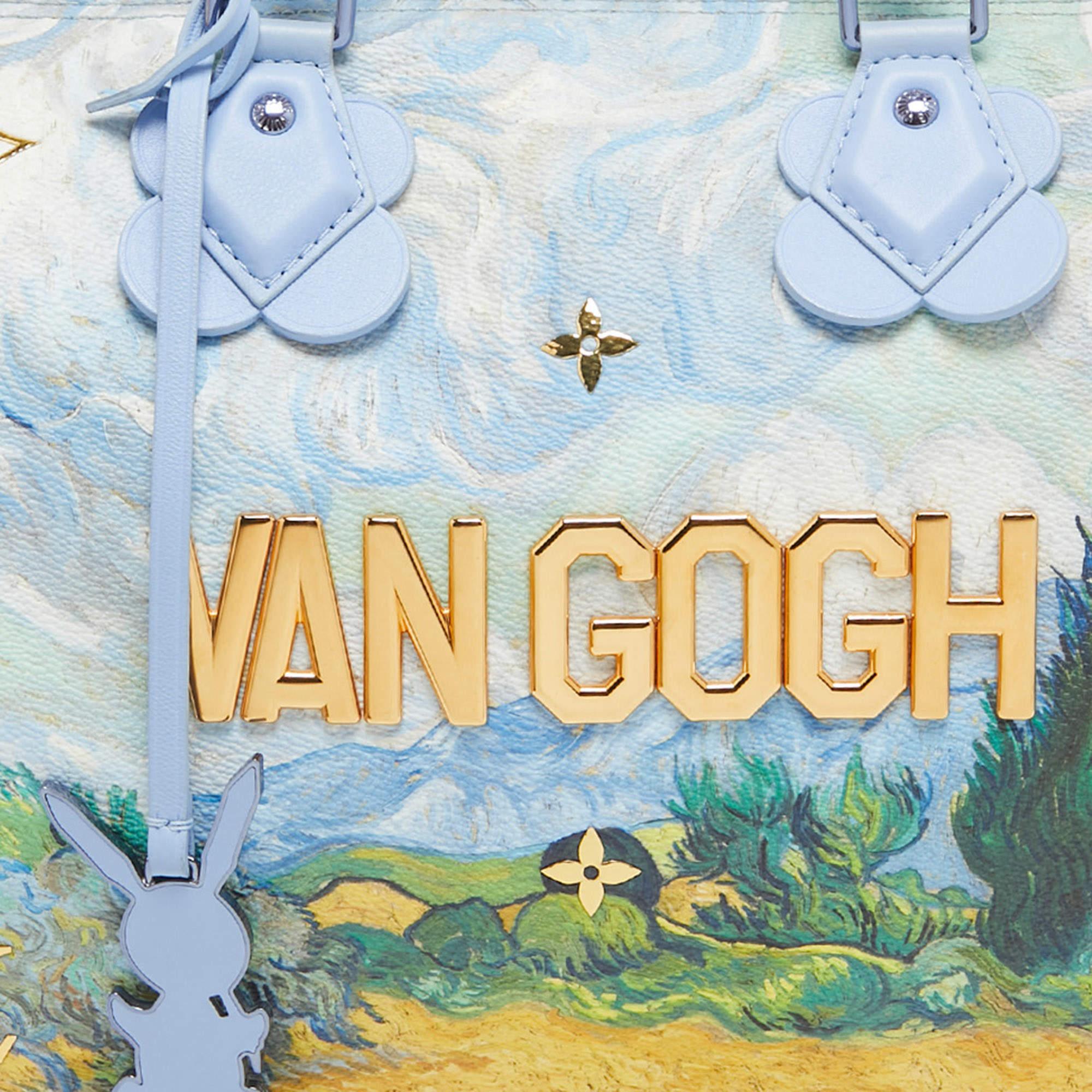 Louis Vuitton Sac Speedy 30 en cuir bleu Masterly Van Gogh en vente 11