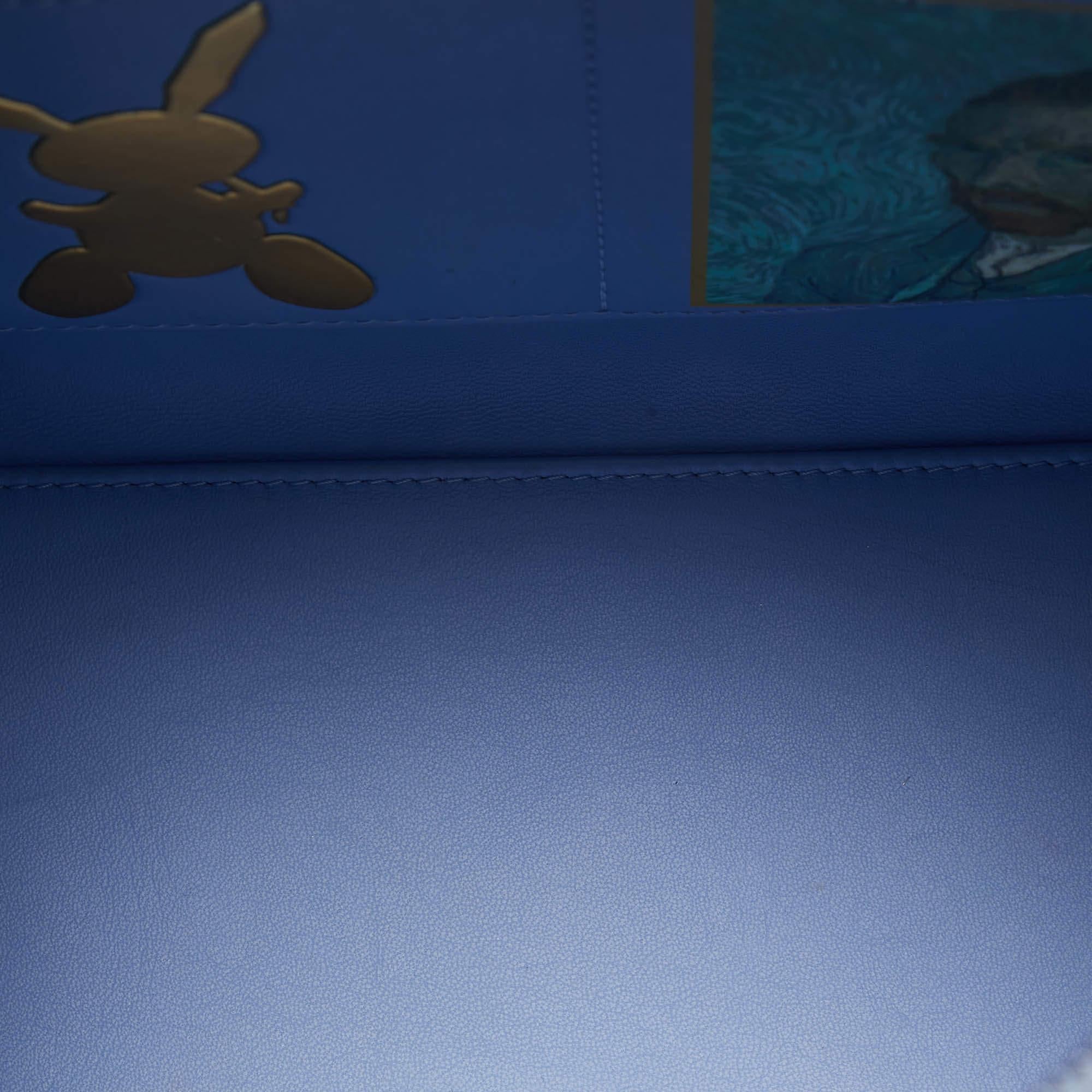 Louis Vuitton Blaues Leder Masters Van Gogh Speedy 30 Tasche im Angebot 13