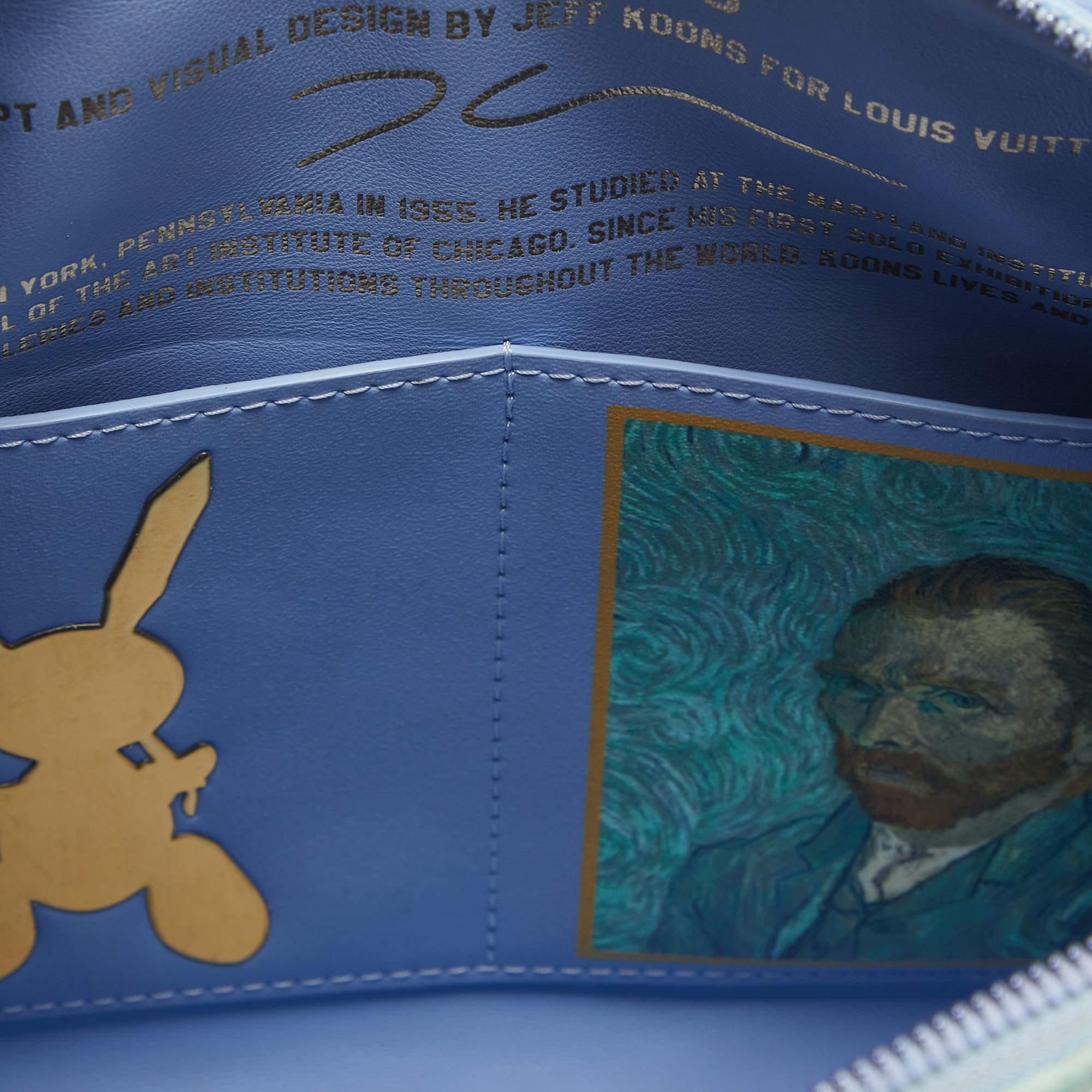 Gray Louis Vuitton Blue Leather Masters Van Gogh Speedy 30 Bag