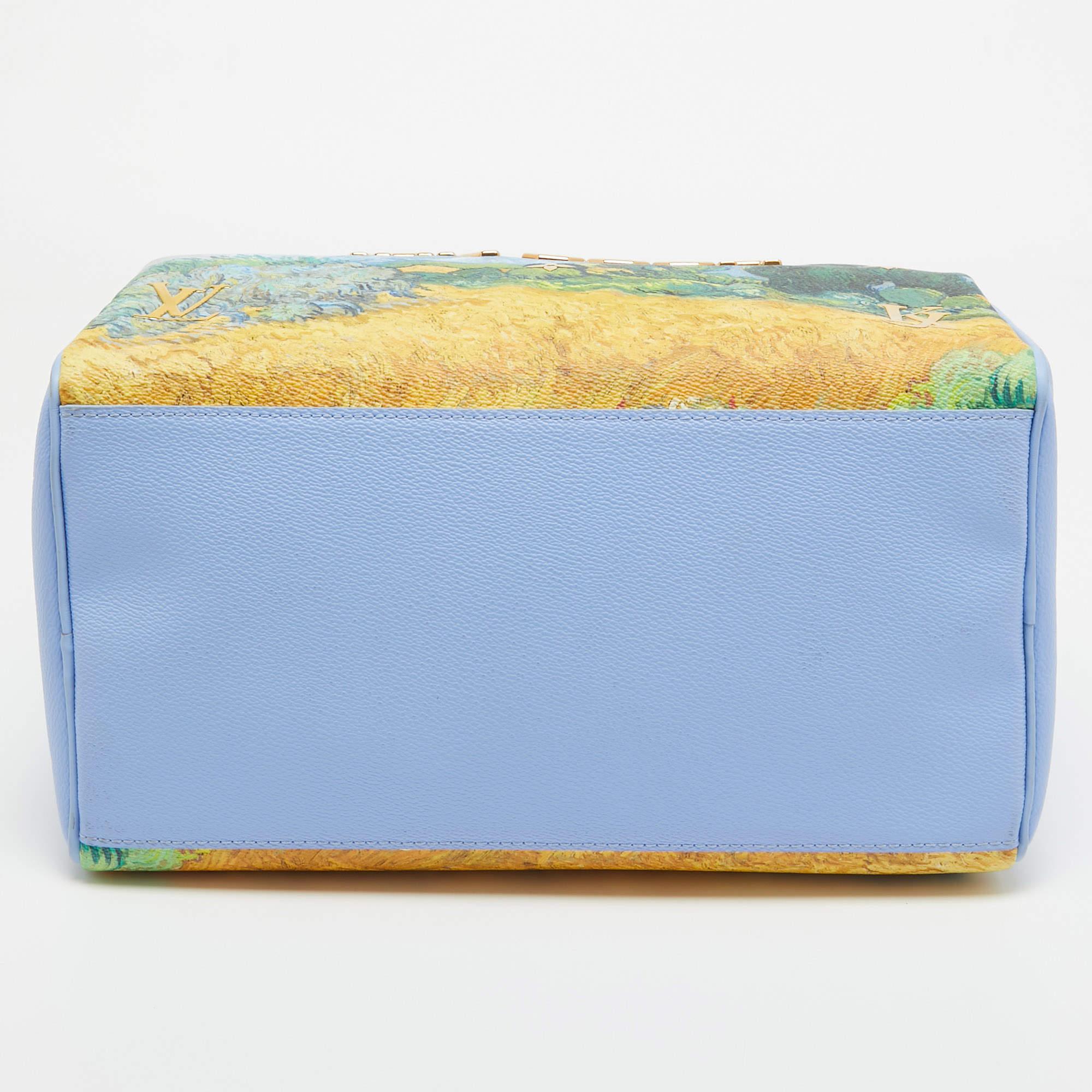 Women's Louis Vuitton Blue Leather Masters Van Gogh Speedy 30 Bag
