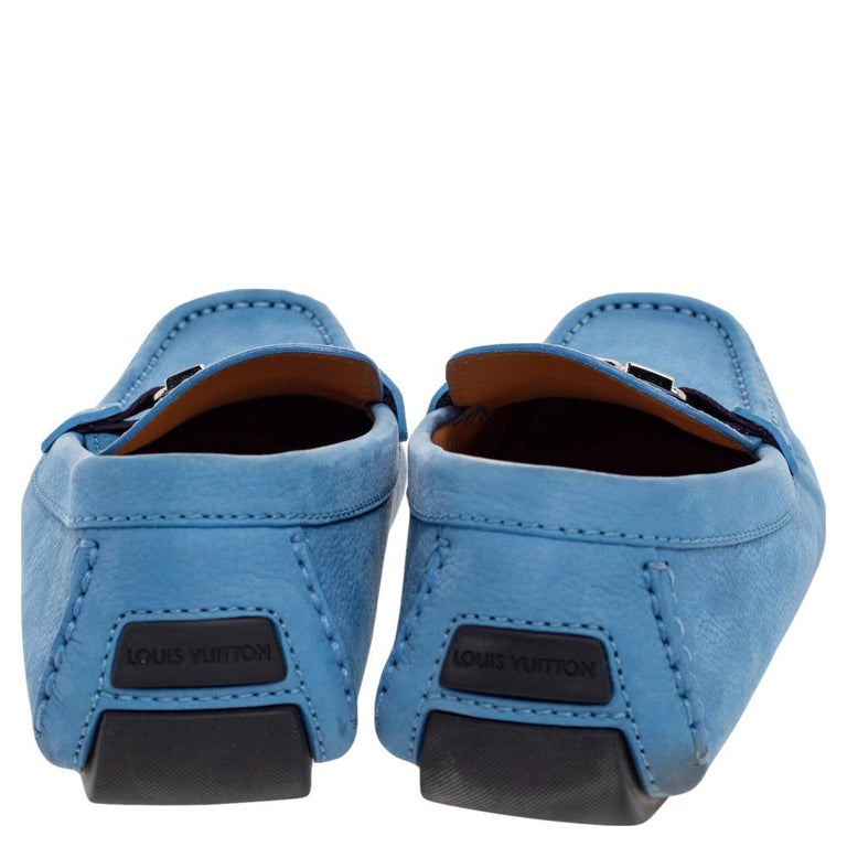 Leather mules Louis Vuitton Blue size 40 IT in Leather - 31736483