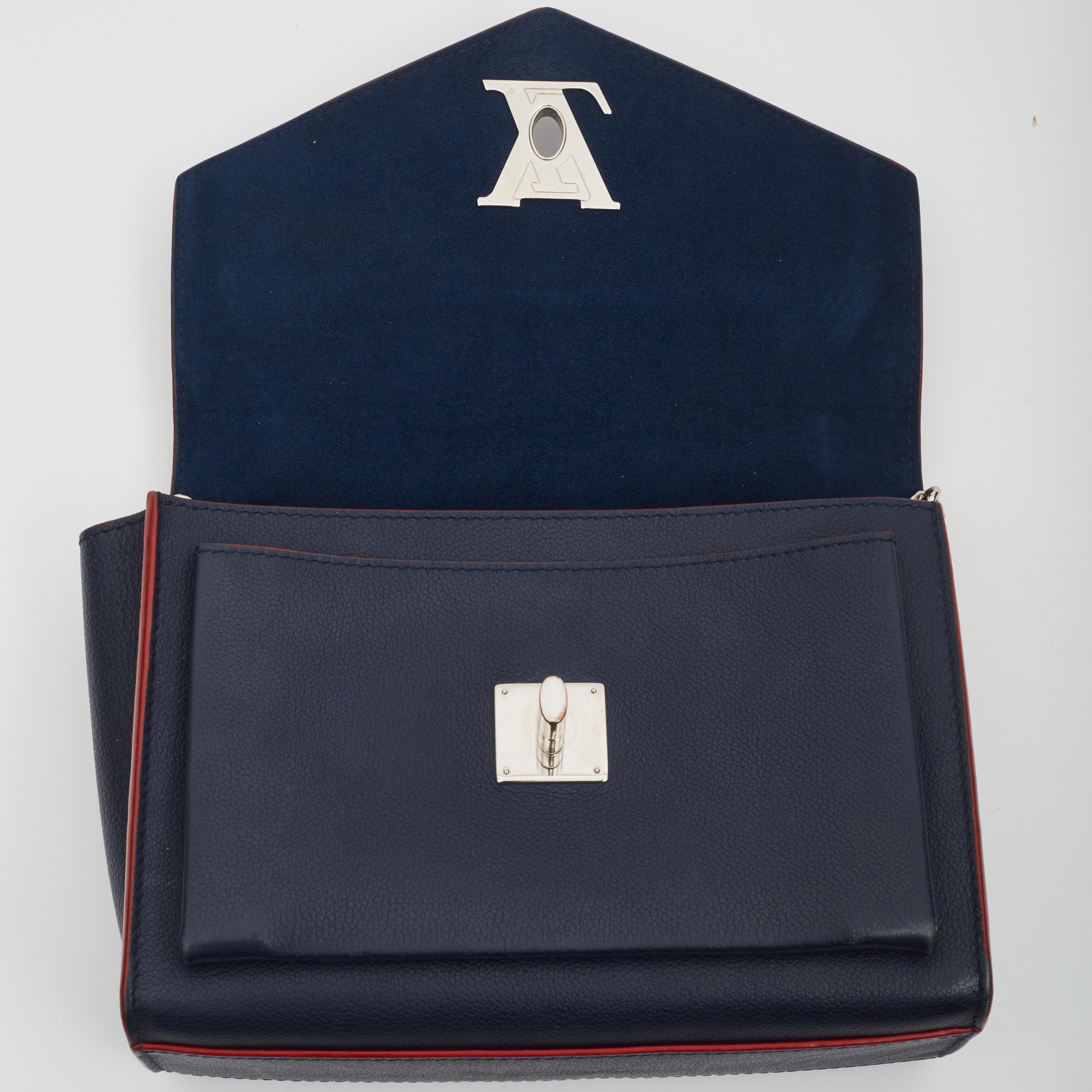 Louis Vuitton Blue Leather My Lock Me Bb Shoulder Bag 3