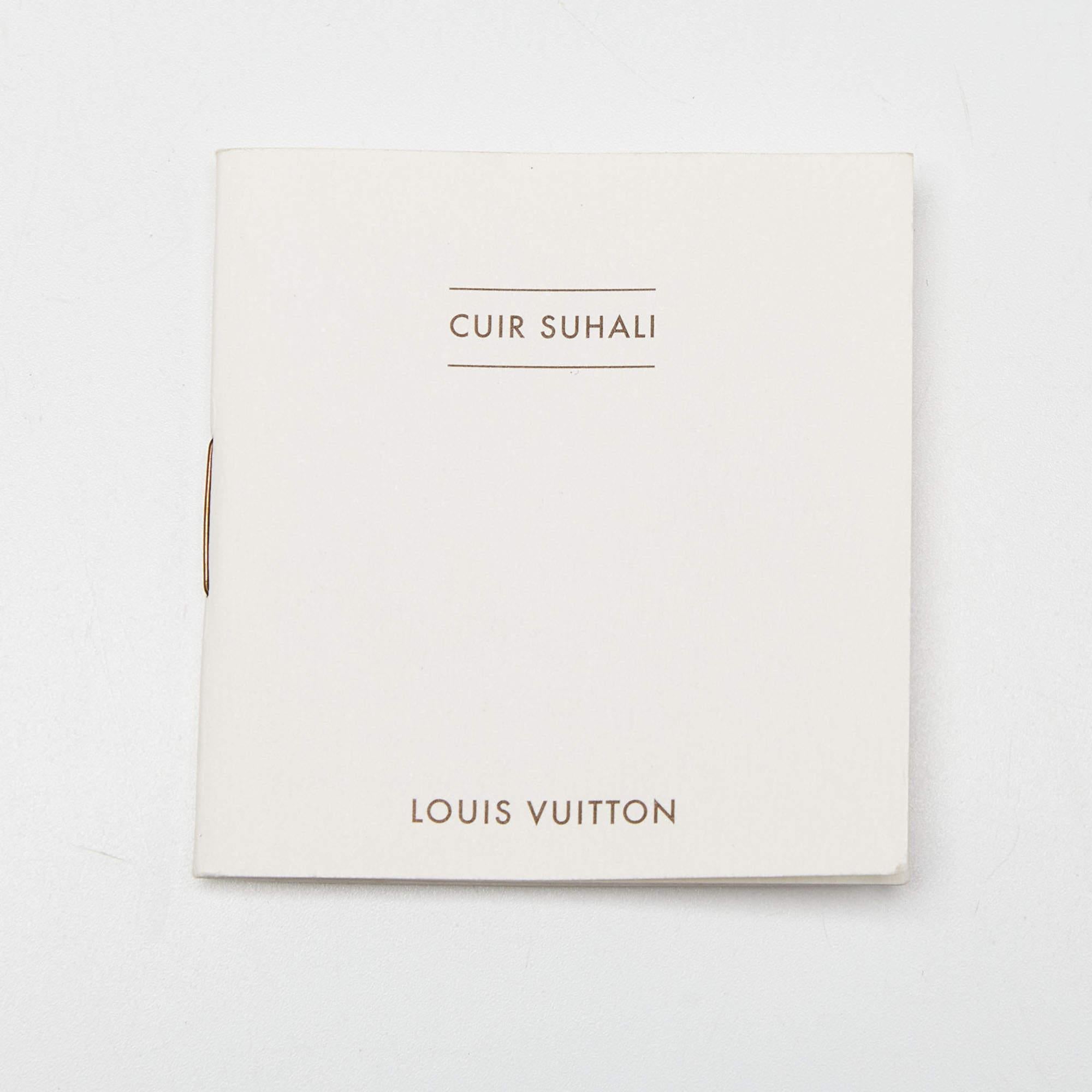Louis Vuitton Blue Leather Suhali Le Fabuleux Bag For Sale 5