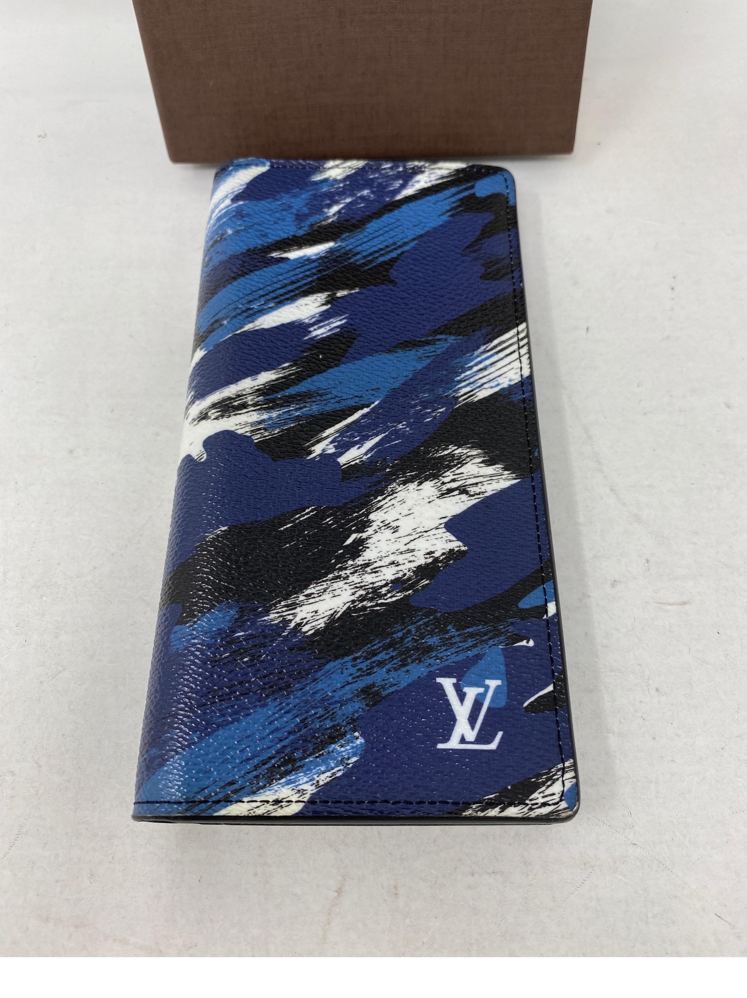Louis Vuitton Limited Edition Wallet. Mod art style painterly design. Rare and limited collection. Excellent lik new condition. Guaranteed authentic. 