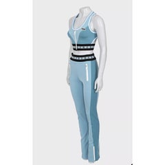 Louis Vuitton Blue Logo Monogram Nylon Active Set Sz34/38