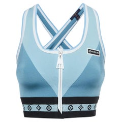 Louis Vuitton Blue Logo Monogram Nylon Active Wear Set S