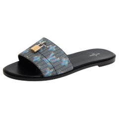 Sold at Auction: LOUIS VUITTON, LOUIS VUITTON WOMENS Shoes 1A4E2A CALL BACK  SANDAL BLACK SIZE US 8 / EU 38.5 WITH BOX