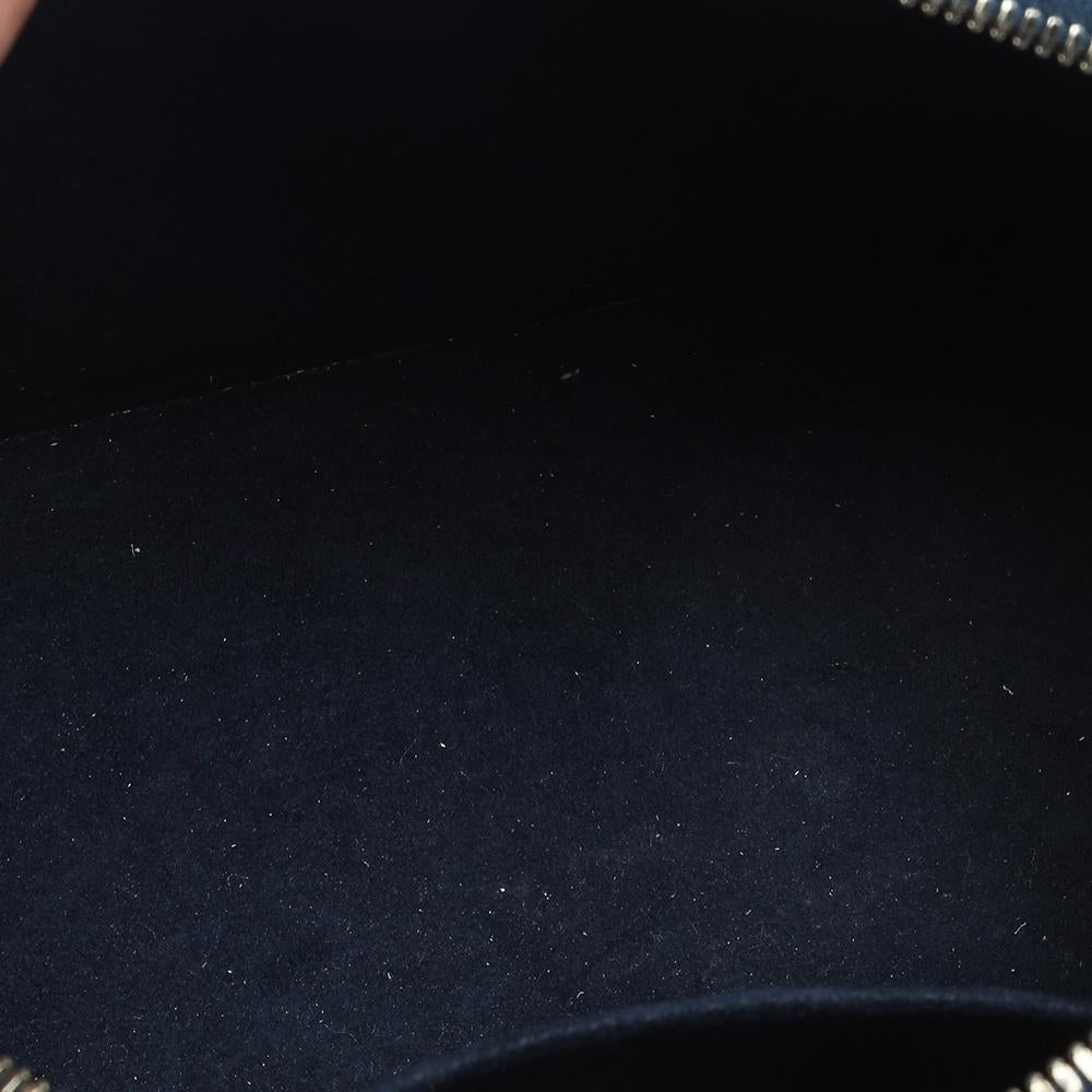 Louis Vuitton Blue Marine Epi Leather Alma BB Bag In Good Condition In Dubai, Al Qouz 2