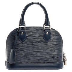 Louis Vuitton Blue Marine Epi Leather Alma BB Bag