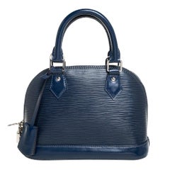 Louis Vuitton Blue Marine Epi Leather Alma BB Bag