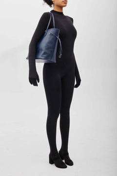 Louis Vuitton Blue Marine Epi Leather Neverfull MM Tote Bag