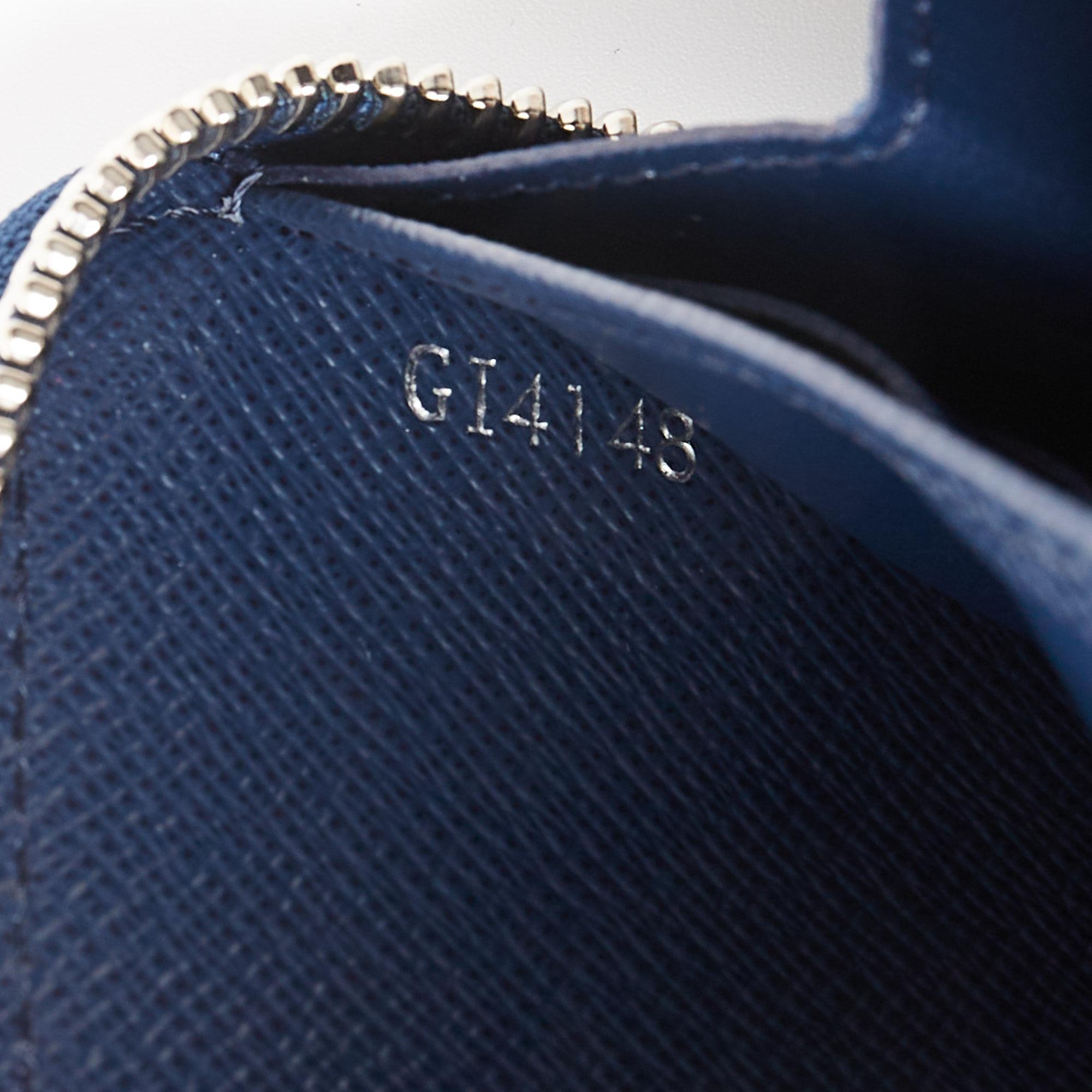 Louis Vuitton Blue Marine Epi Leather Zippy Wallet 6