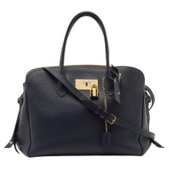 Louis Vuitton Blue Marine Leather Milla MM Bag