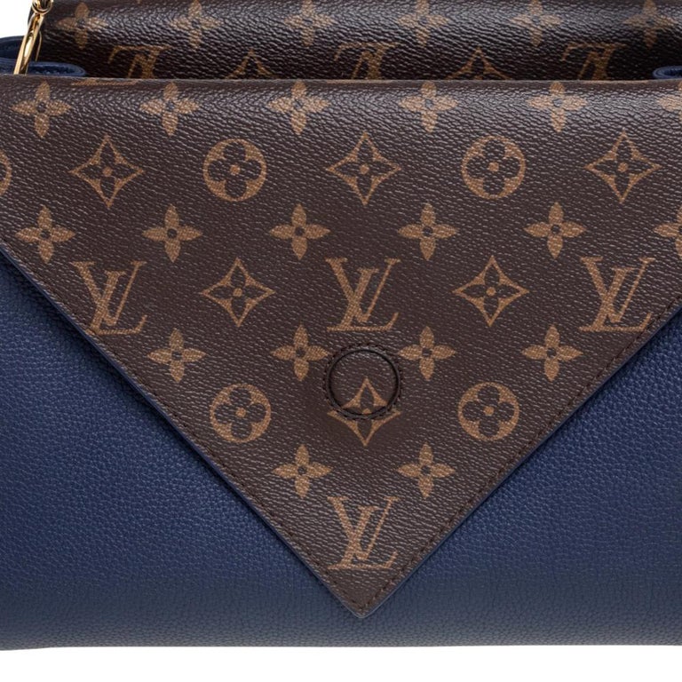 Louis Vuitton Calf Leather Monogram Canvas Double V Satchel (SHF-18519 –  LuxeDH