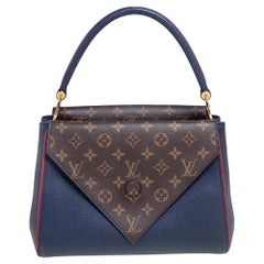 Louis Vuitton Blue Marine Monogram Canvas and Leather Double V Bag