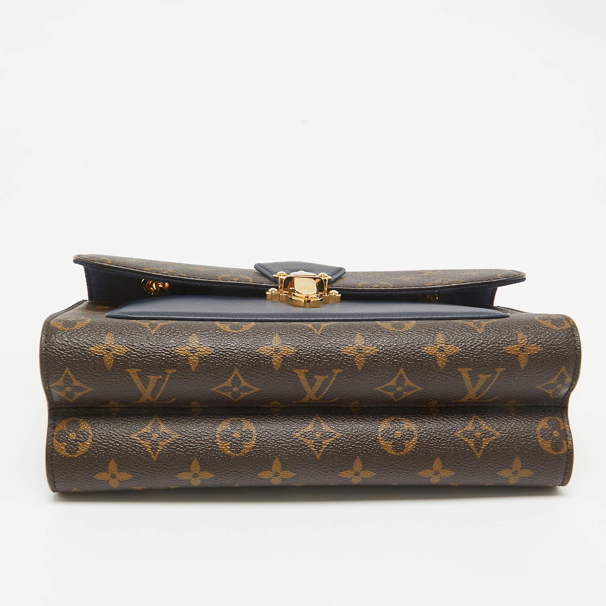 Louis Vuitton Blue Marine Monogram Canvas Victoire Chain Bag For Sale 1