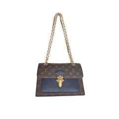 Louis Vuitton Blue Marine Monogram Victoire Chain Bag