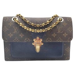 Louis Vuitton Blue Marine Monogram Victoire Chain Bag