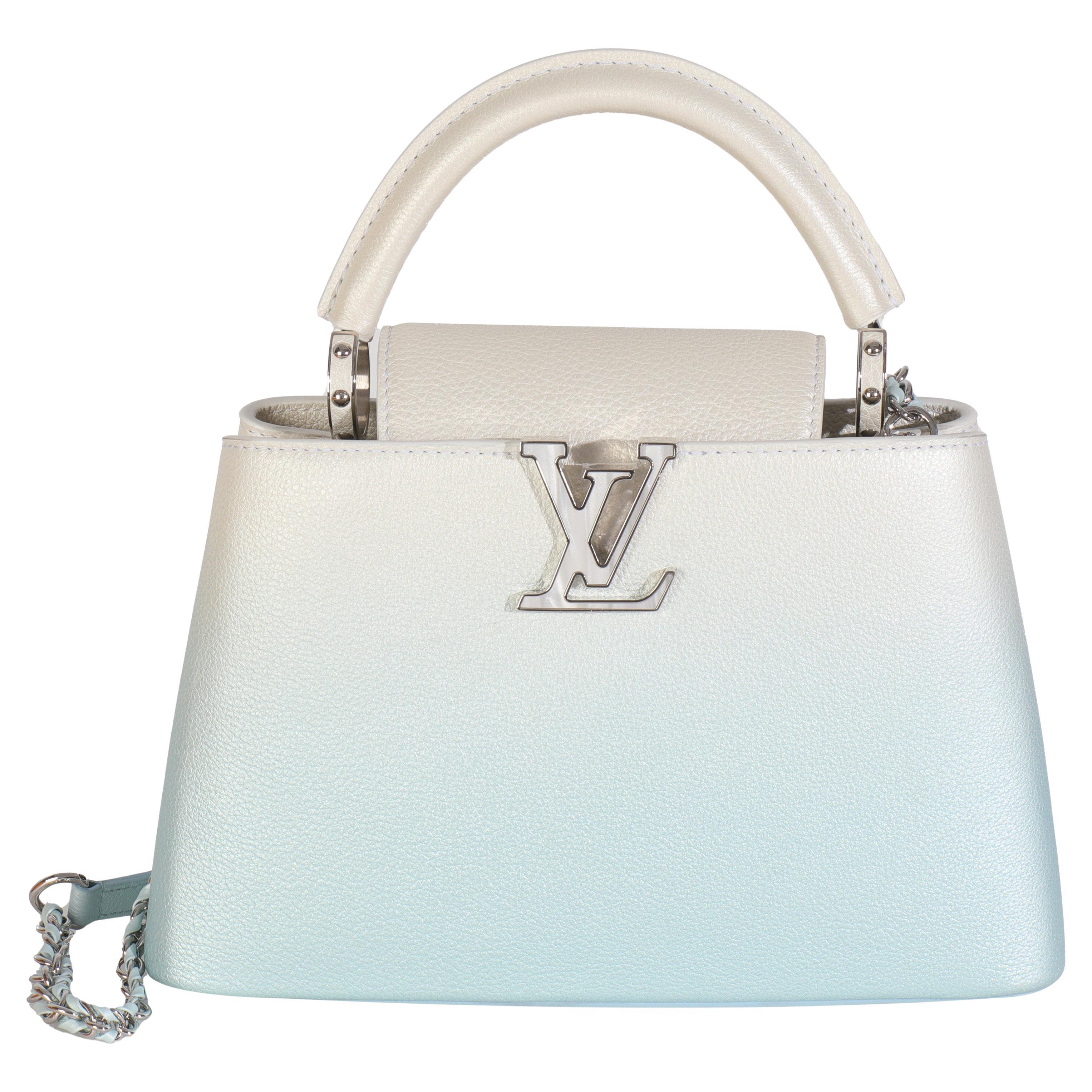Louis Vuitton Blue Metallic Ombre Taurillon Capucines BB