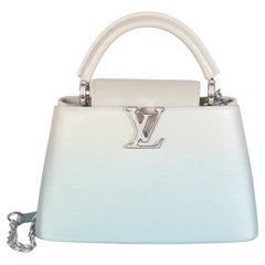 Louis Vuitton Blue Metallic Ombre Taurillon Capucines BB