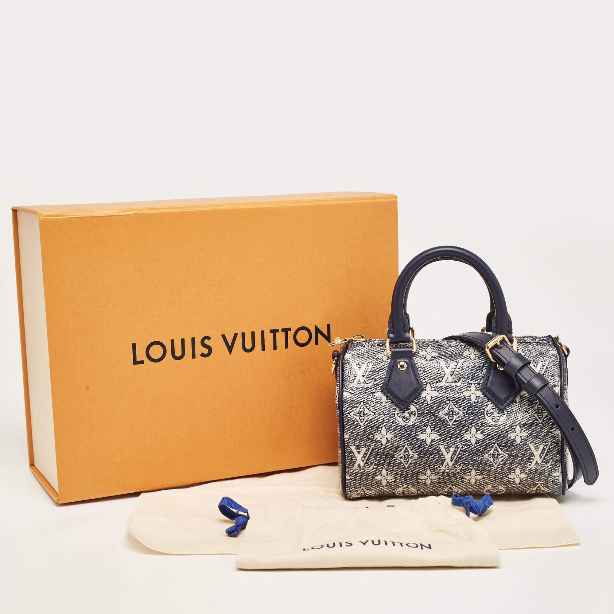 Louis Vuitton Blue Monogram Canvas Speedy Bandouliere 20 Bag 5