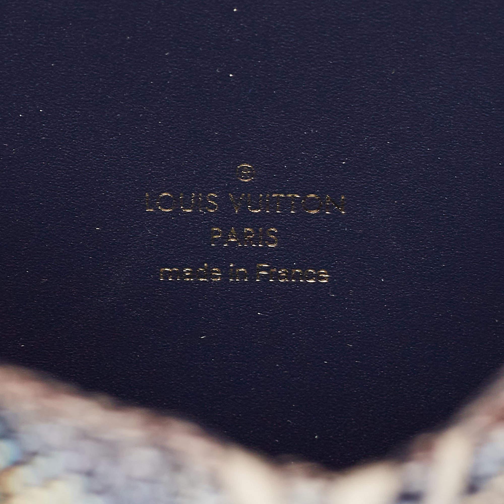 Louis Vuitton Blue Monogram Canvas Speedy Bandouliere 20 Bag For Sale 3