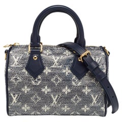 Louis Vuitton Blue Monogram Canvas Speedy Bandouliere 20 Bag