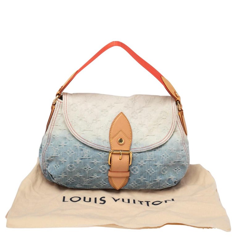 Louis Vuitton Blue Monogram Denim And Leather Limited Edition