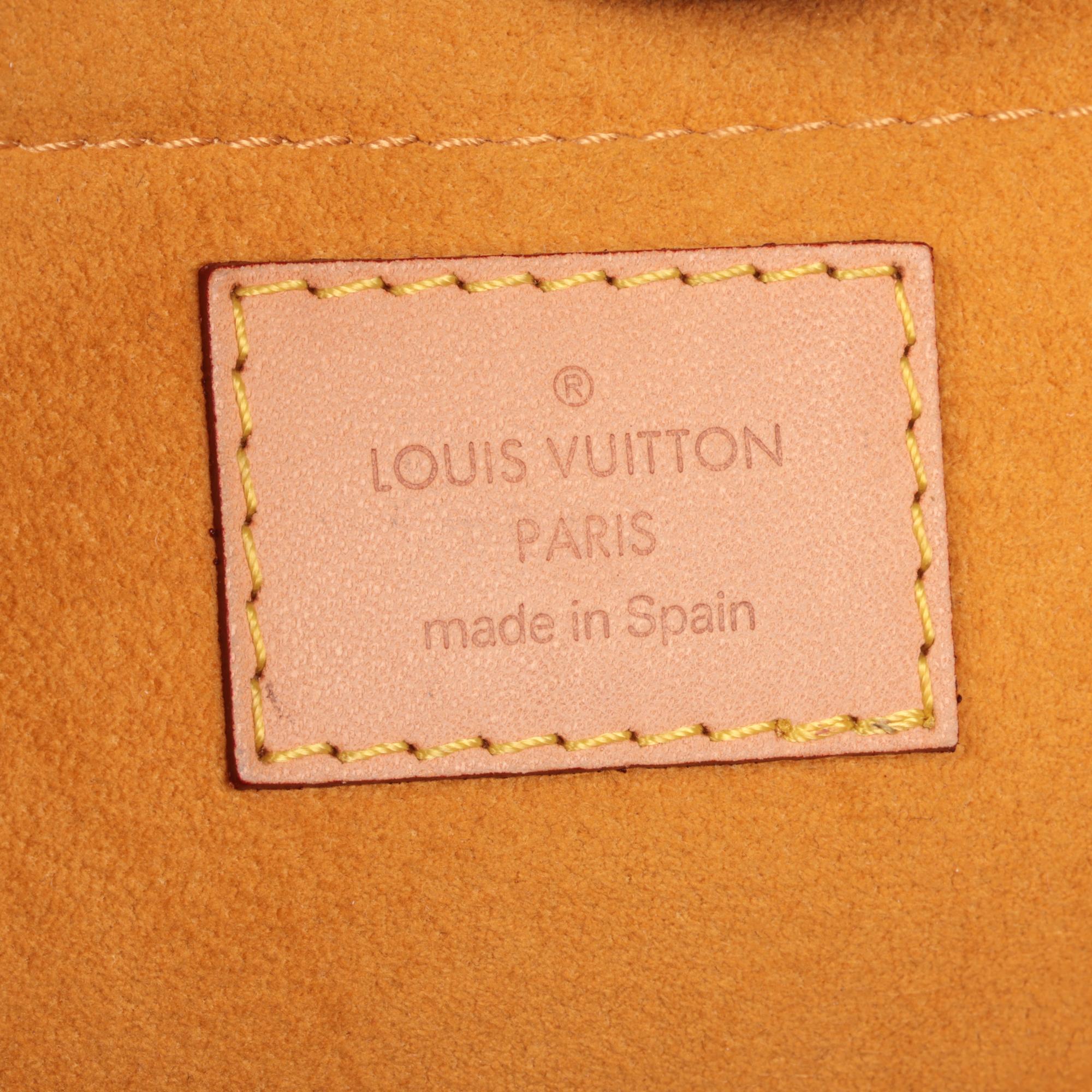 Louis Vuitton Blue Monogram Denim and Vachetta Leather Mini Pleaty 6