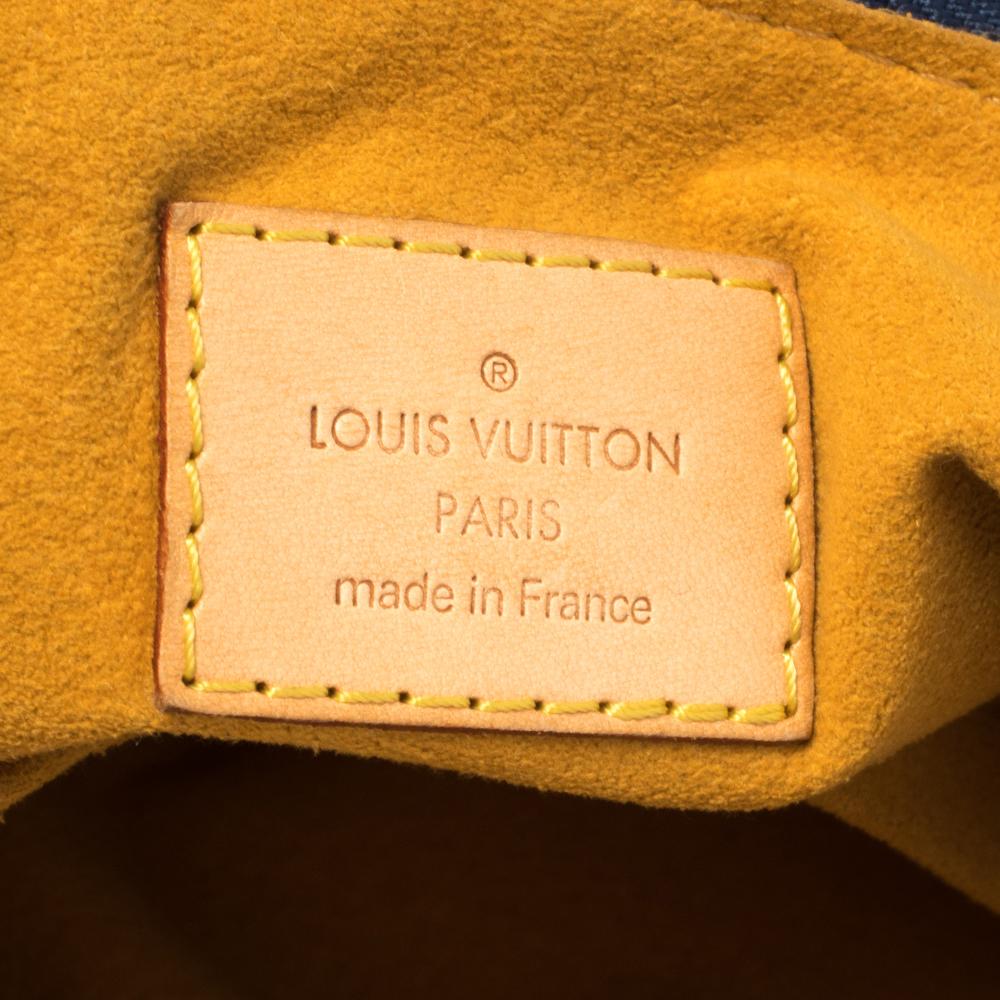 Louis Vuitton Blue Monogram Denim Baggy PM Bag 4
