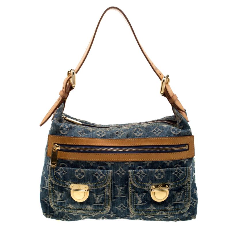 Louis Vuitton Blue Monogram Denim Baggy 
