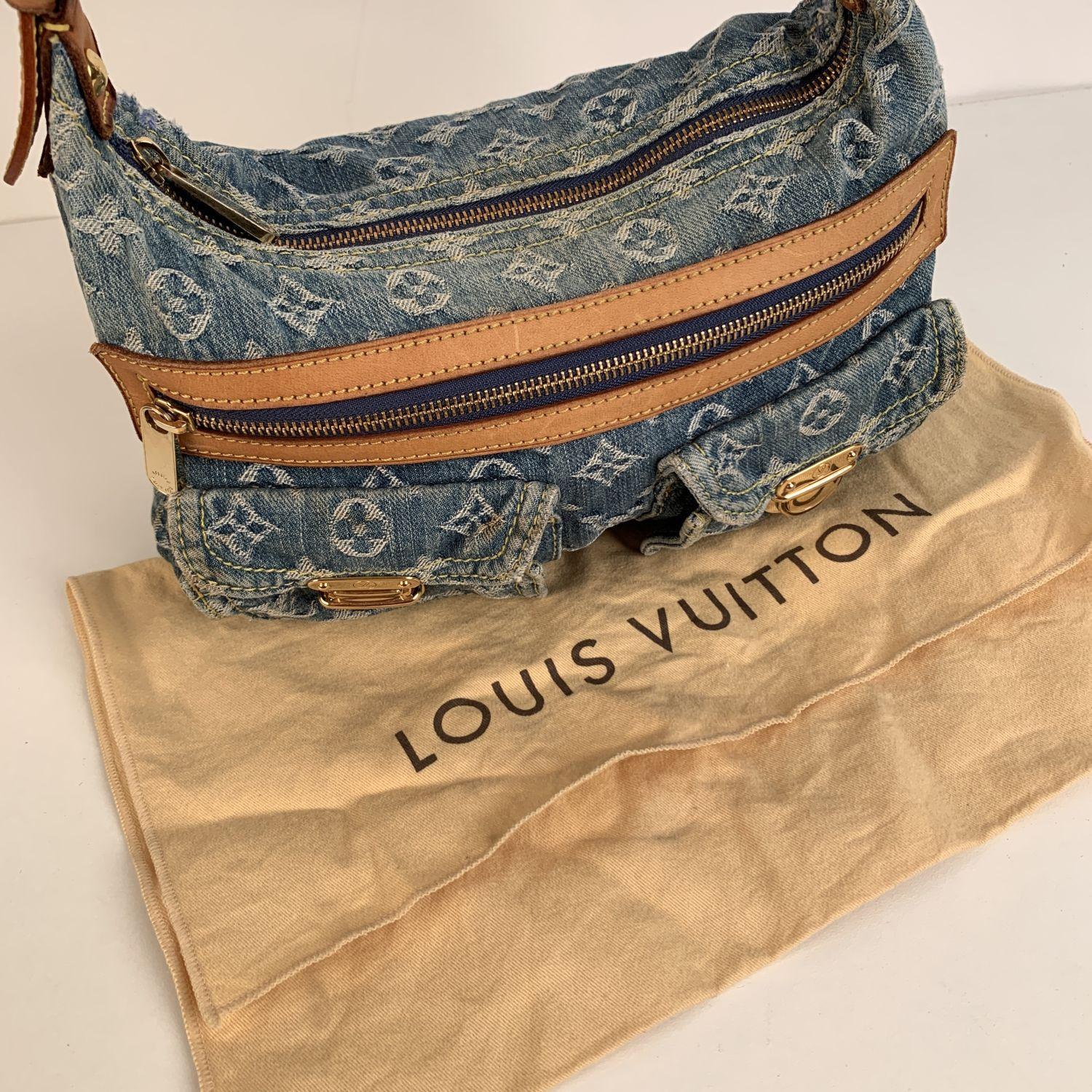 Louis Vuitton Blue Monogram Denim Baggy PM Shoulder Bag 5